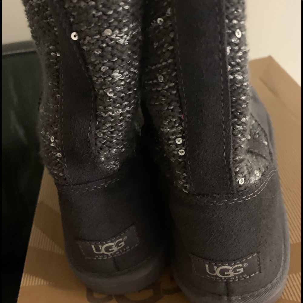 UGG Black Sequin Winter Boots